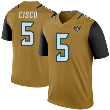 Andre Cisco Jacksonville Jaguars Game-Used #5 Black Jersey vs